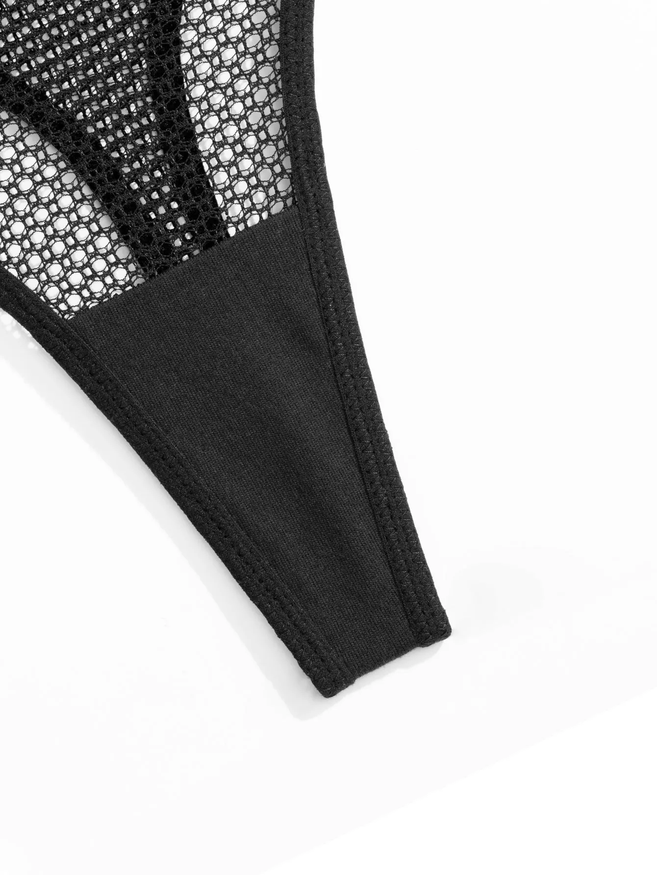 3 PCS Mid-Waisted Sexy Breathable Thongs Multicolor