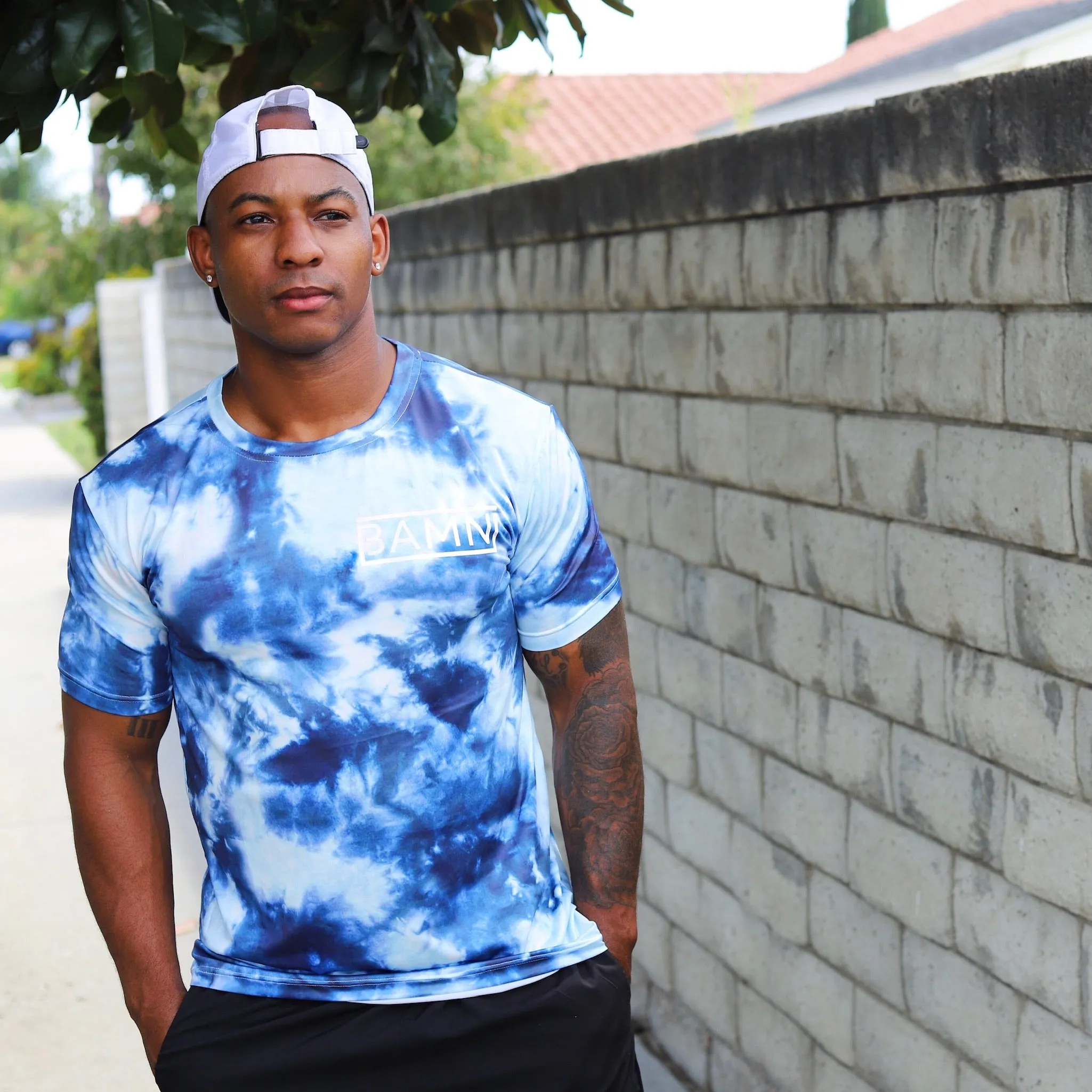 BAMN Blue Tye Dye T- Shirt *LIMITED EDITION*