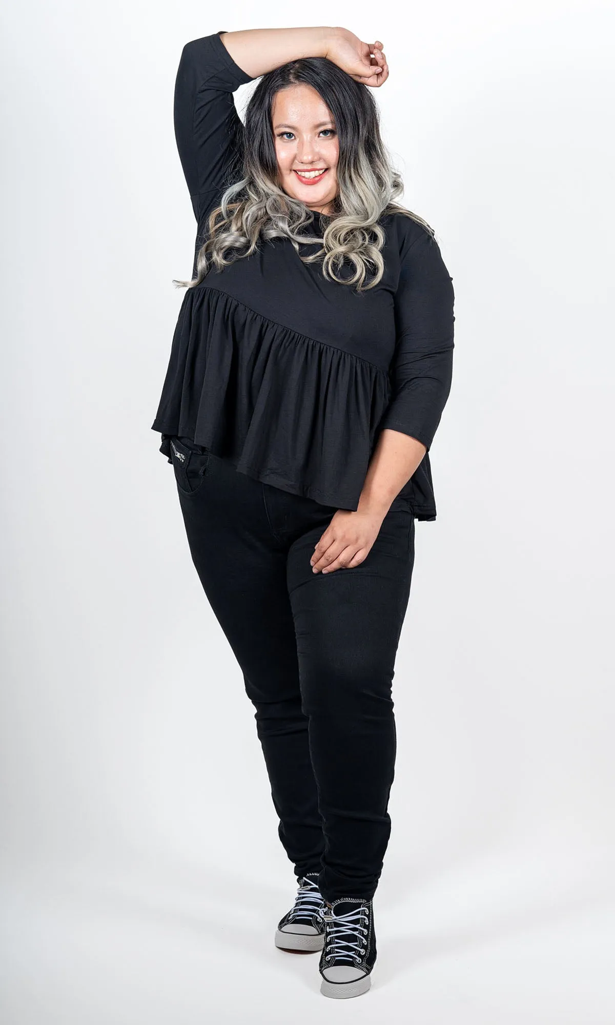 Black Babydoll Top