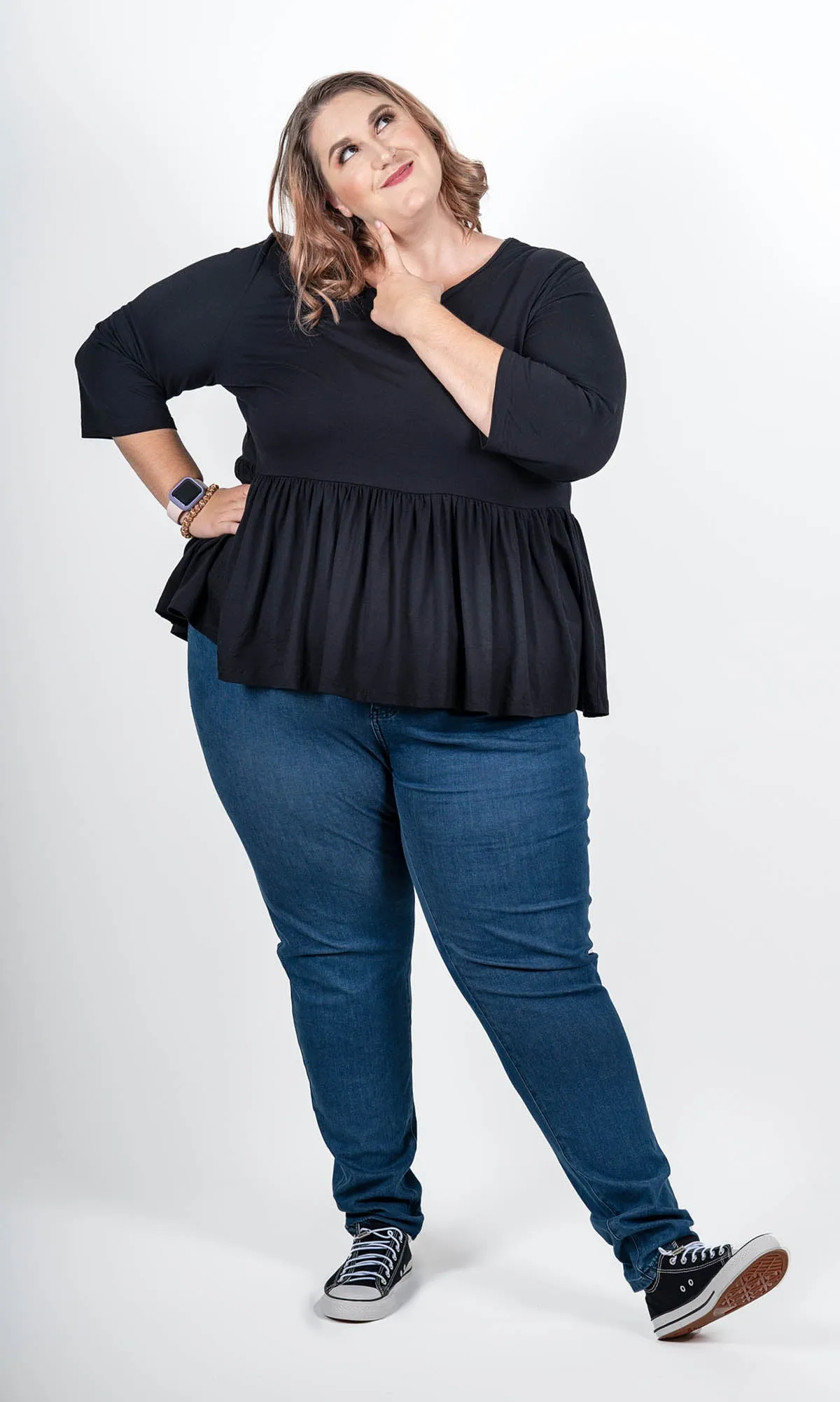 Black Babydoll Top