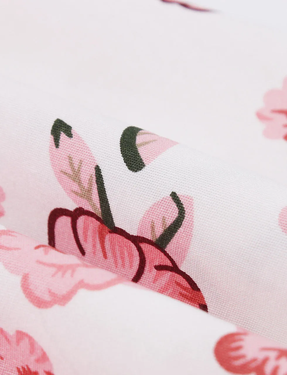 BowKnot Collar Floral Print Vintage 1950S Dress