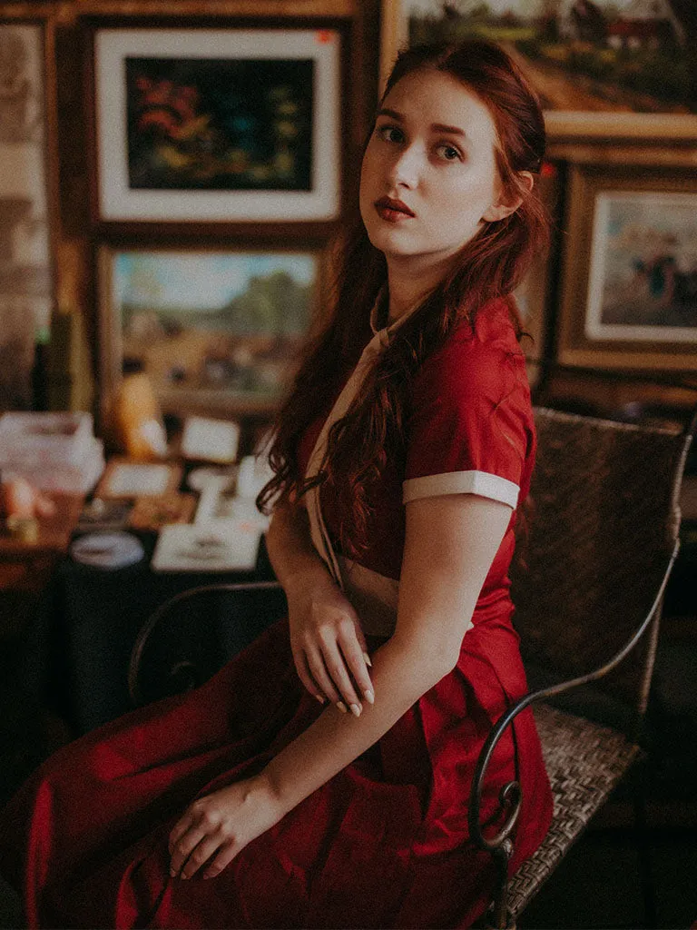 BowKnot Collar Vintage 1950S Dress