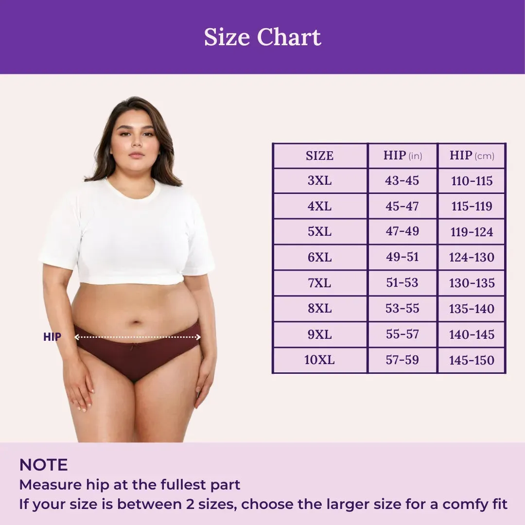 BrZee Bikinis For Curvy Women | Lightweight & Breathable | Moves With You | Pack Of 6