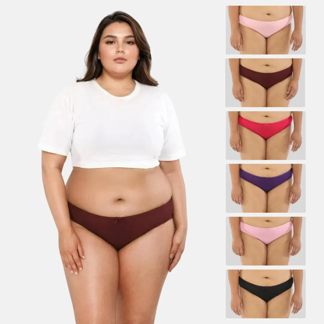 BrZee Bikinis For Curvy Women | Lightweight & Breathable | Moves With You | Pack Of 6
