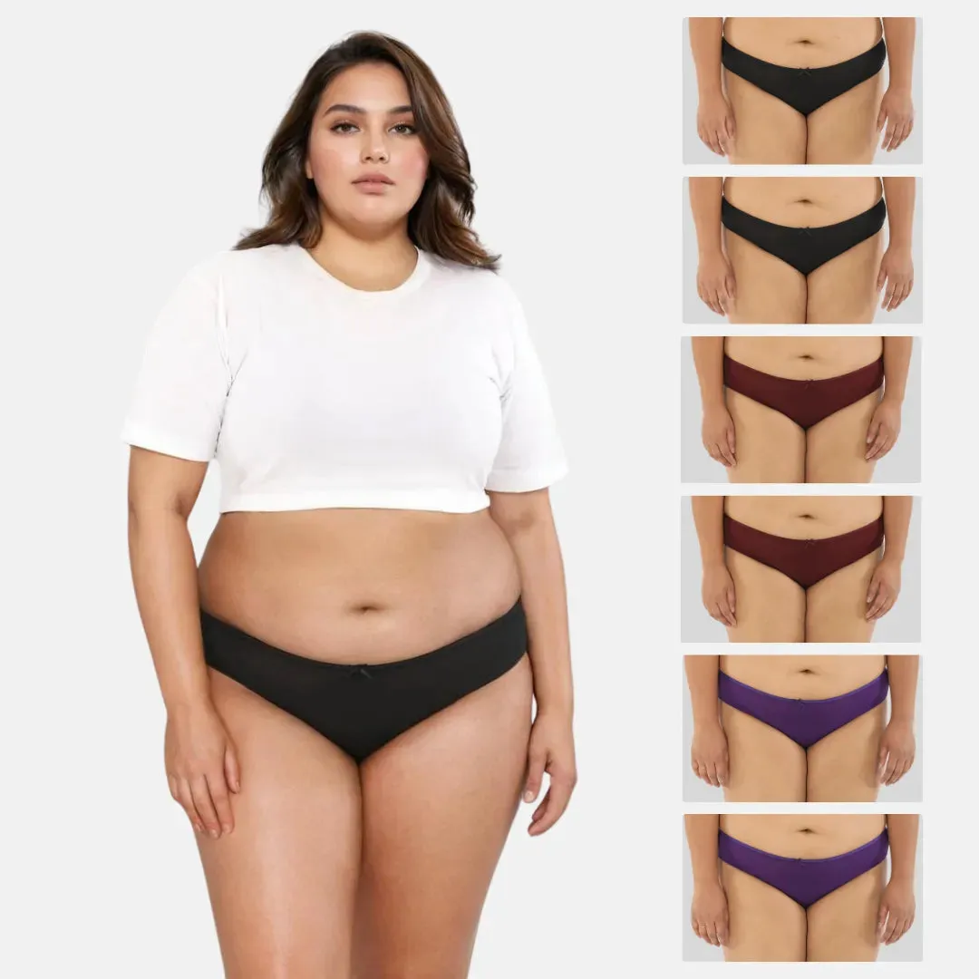 BrZee Bikinis For Curvy Women | Lightweight & Breathable | Moves With You | Pack Of 6