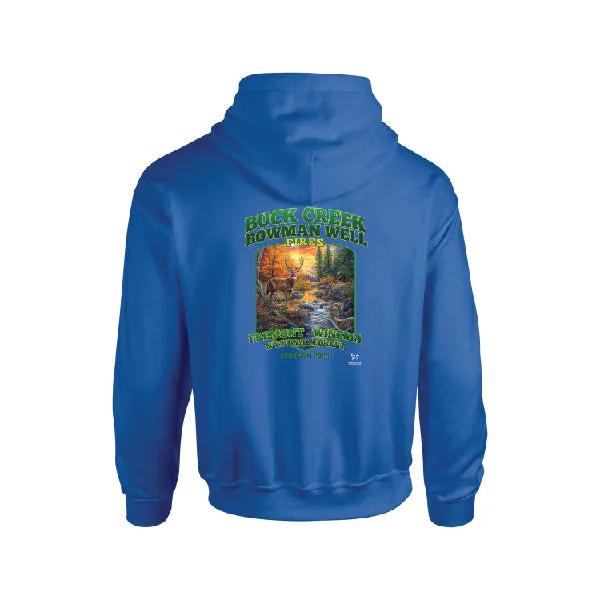 BUCK CREEK * BOWMAN WELL FIRES FIRE HOODIE