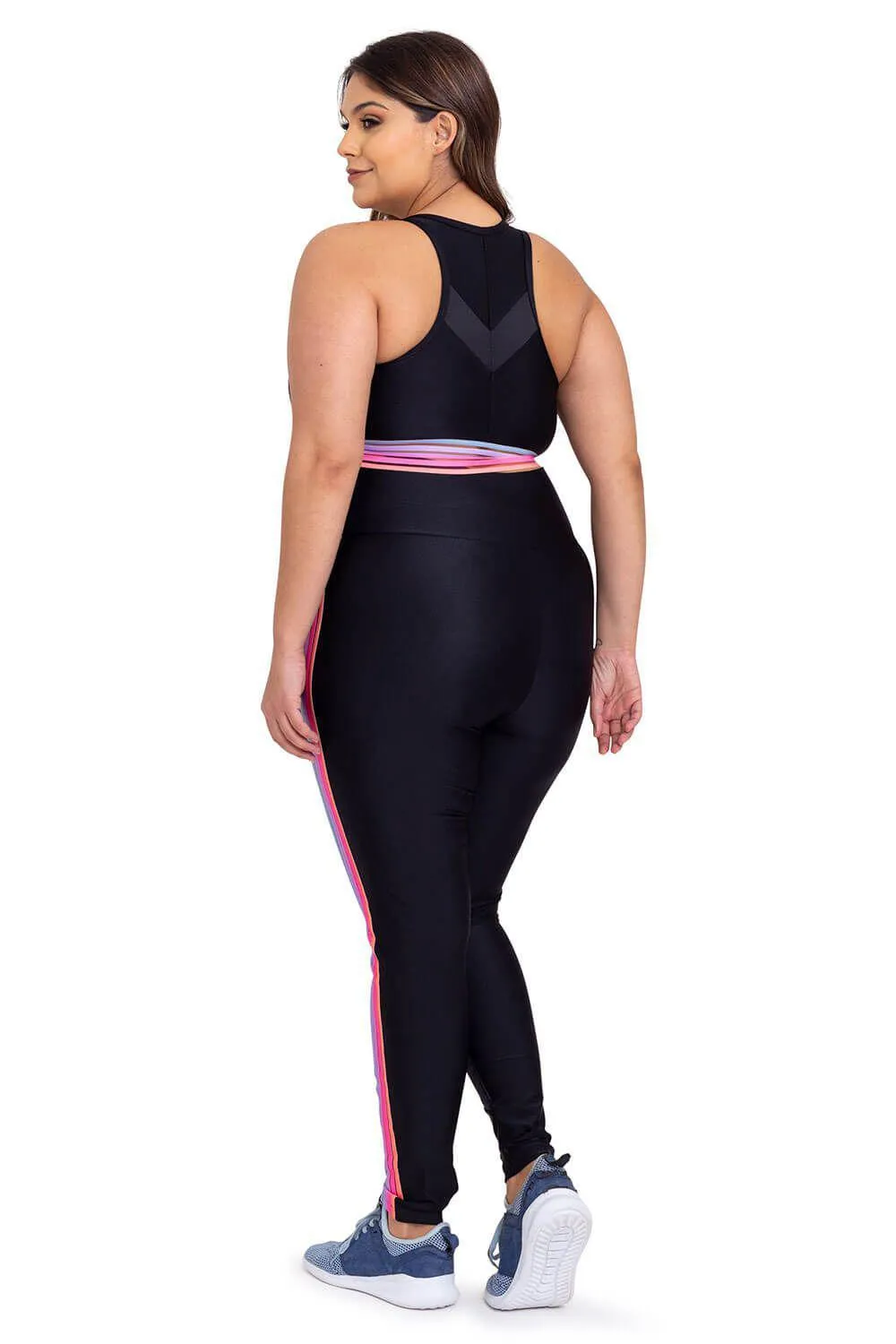 Cajubrasil Plus Size Celebrate Legging Pants - Black