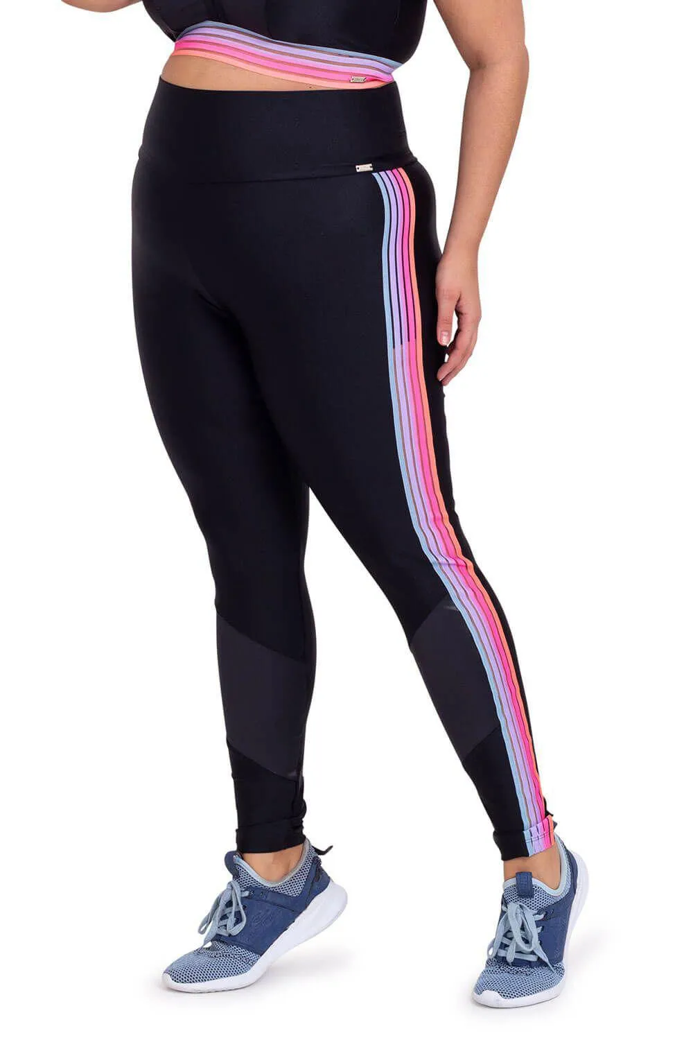 Cajubrasil Plus Size Celebrate Legging Pants - Black