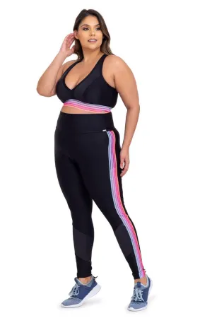 Cajubrasil Plus Size Celebrate Legging Pants - Black