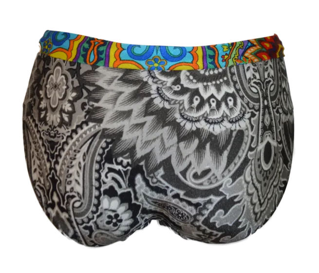 Carnaval print high waisted Bikini Bottom