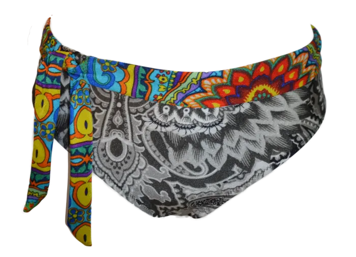 Carnaval print high waisted Bikini Bottom