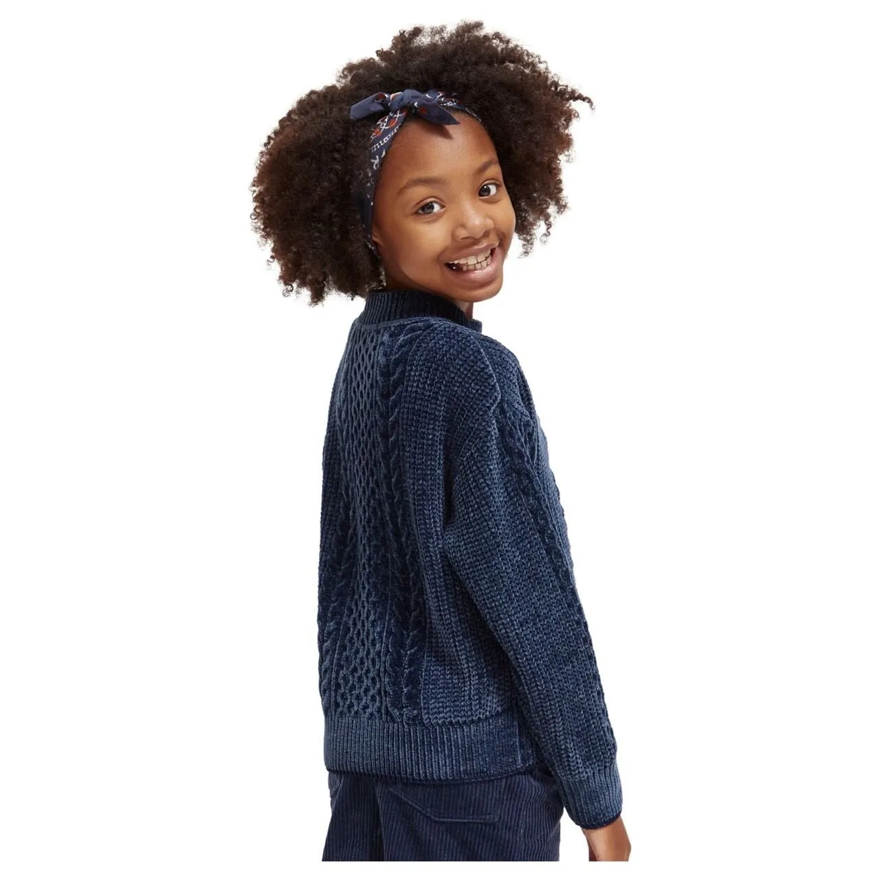 Chenille Cable Knit Pullover