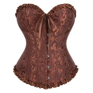 Classic Brown Busk Closure Corset