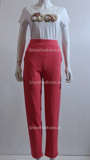 Coral Slim Fit Trouser