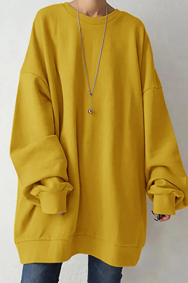 Cozy Cotton Round Neck Sweatshirt