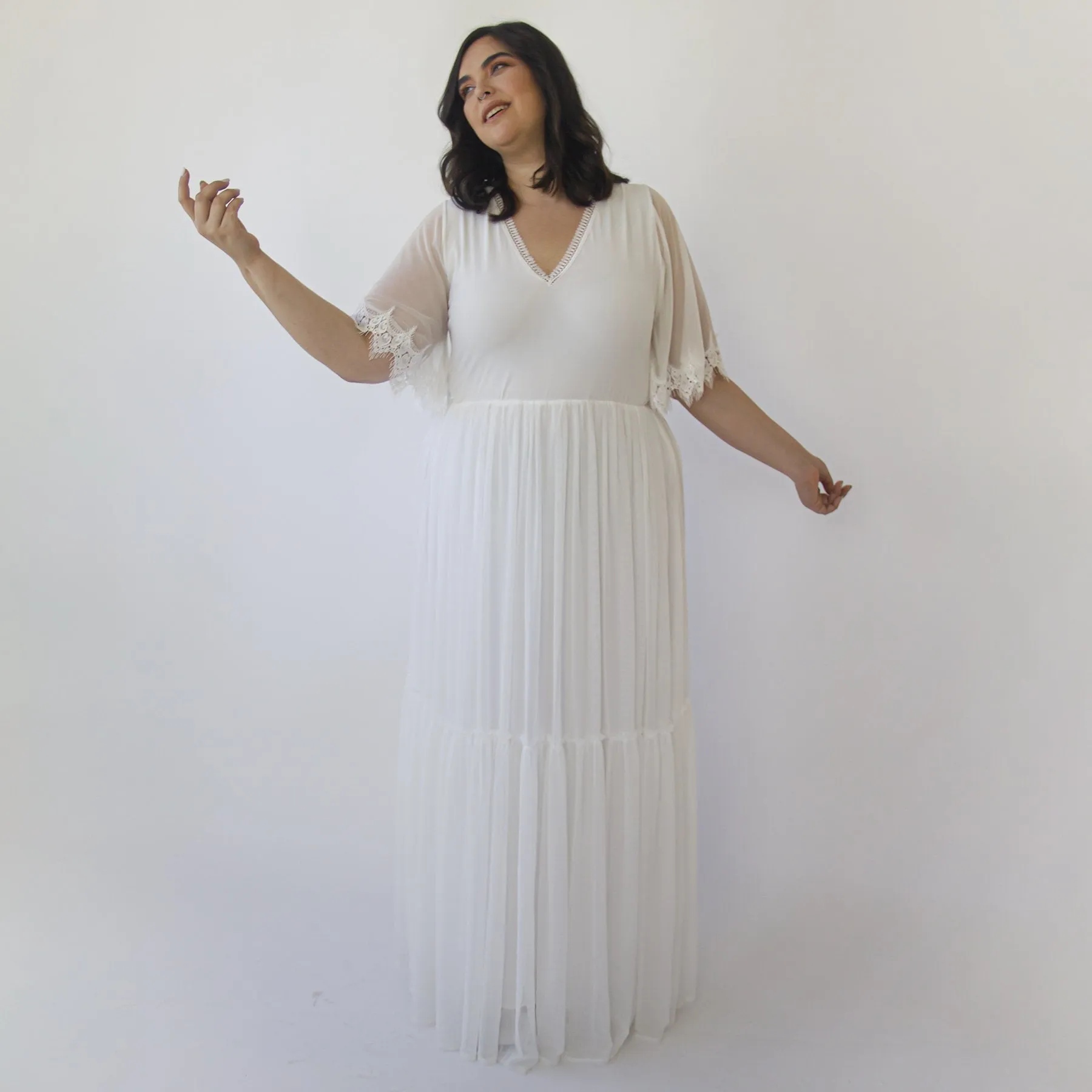 Curvy Chiffon dress #1313