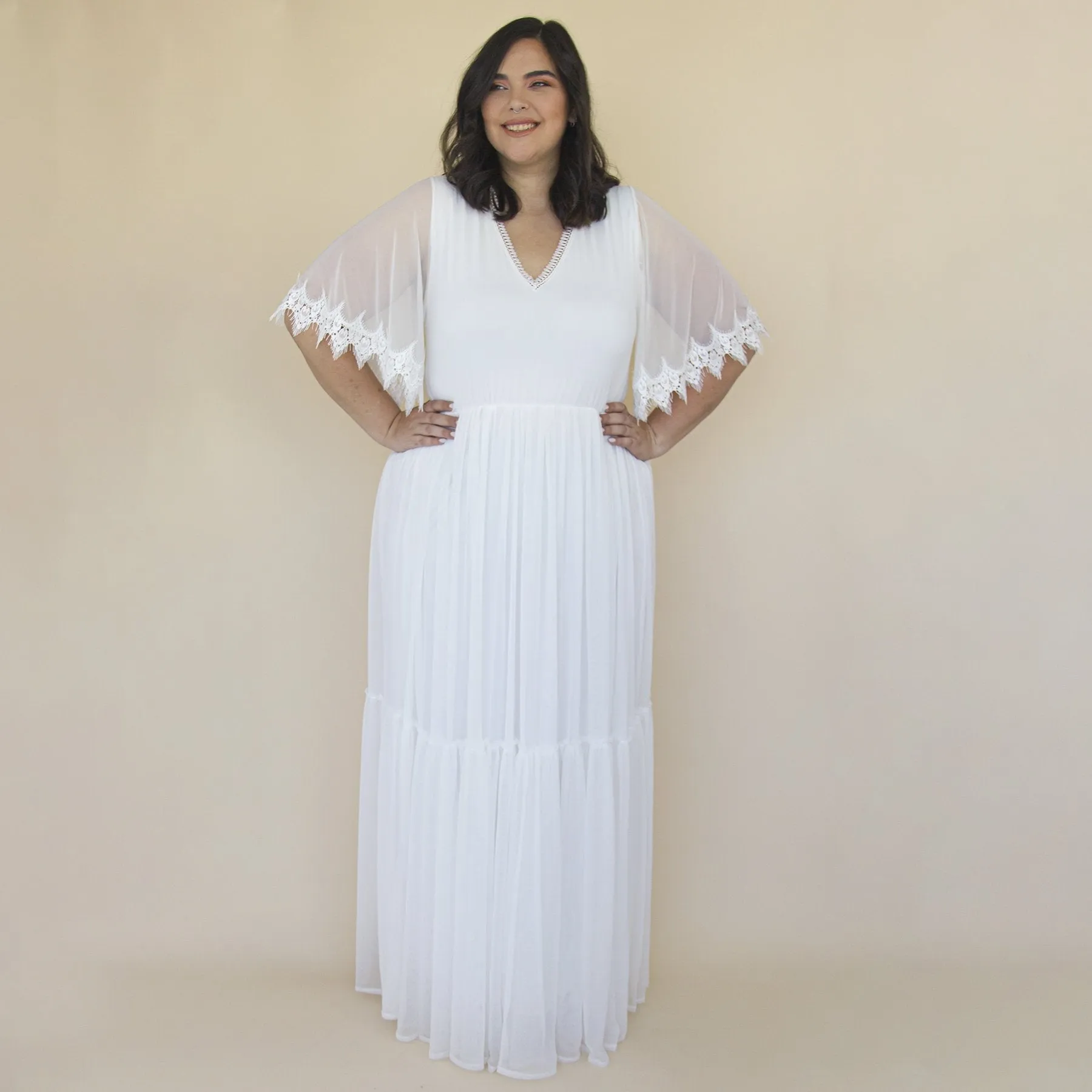 Curvy Chiffon dress #1313