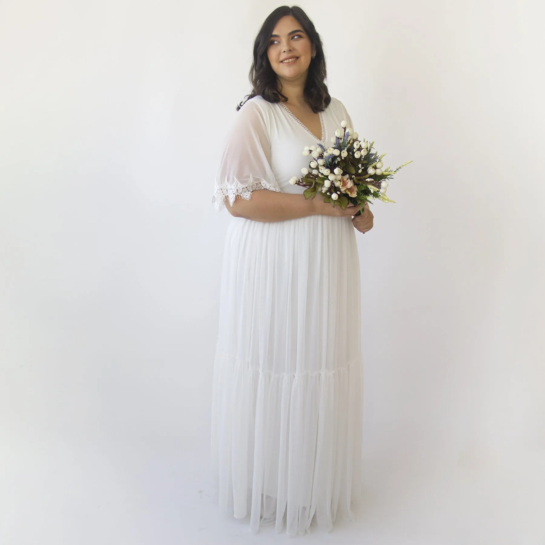 Curvy Chiffon dress #1313