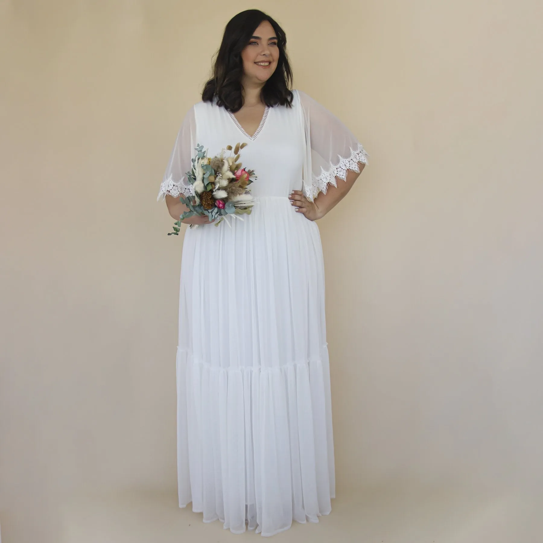 Curvy Chiffon dress #1313