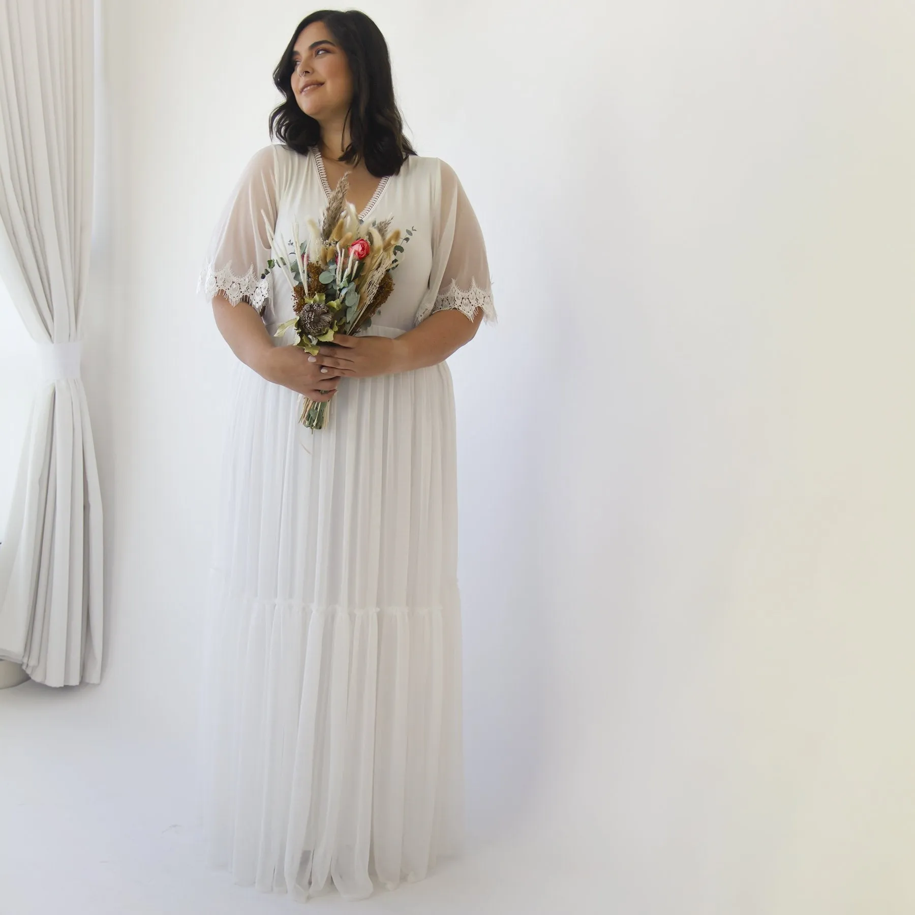 Curvy Chiffon dress #1313