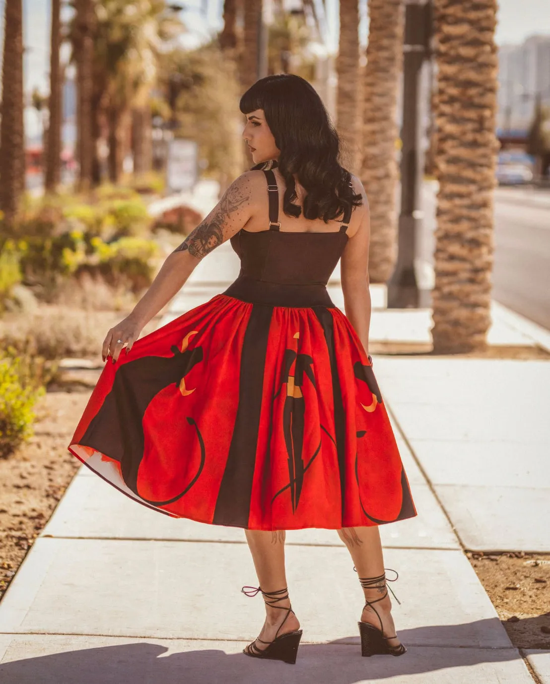 Custom Matador Border Print Dress