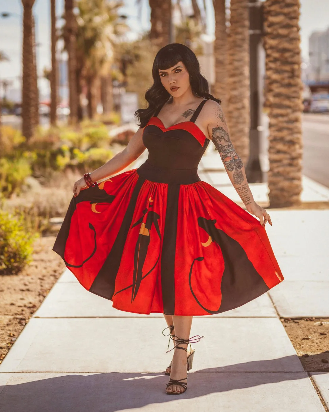 Custom Matador Border Print Dress