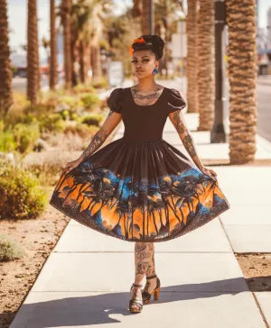 Custom Mayan Jungle Border Print Dress