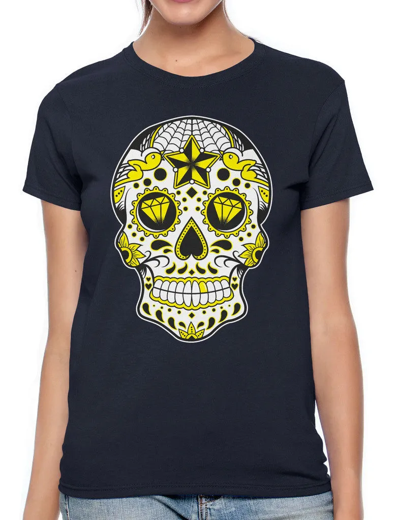 Dia De Los Muertos Sugar Skull Women's T-shirt