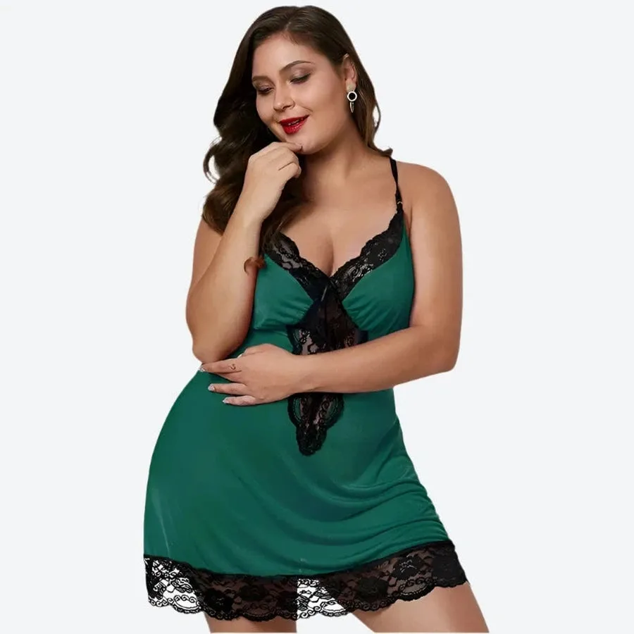 Elegant Lace-Trimmed Plus Size Nightgowns