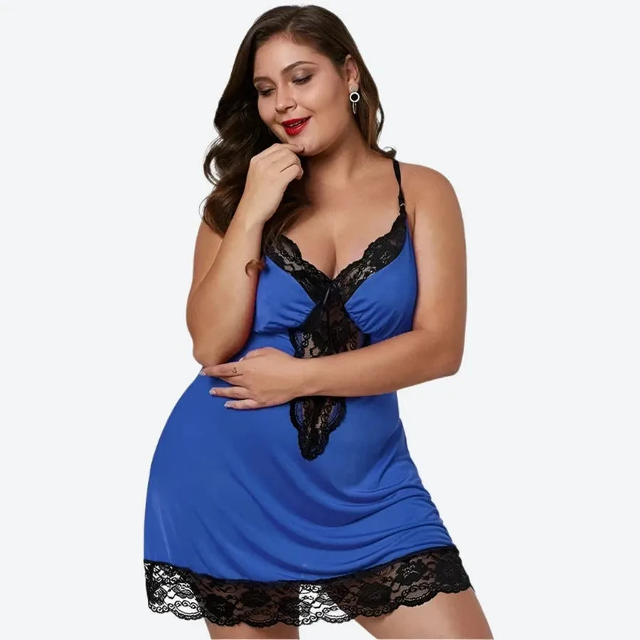 Elegant Lace-Trimmed Plus Size Nightgowns