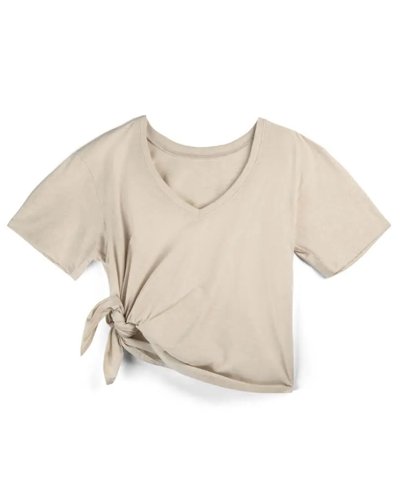 Everywhere Nursing & Maternity V-Neck Tee | The Neutrals