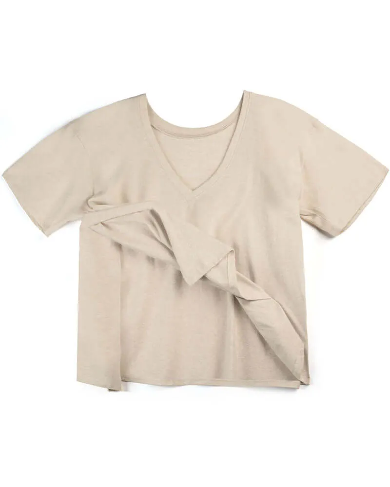 Everywhere Nursing & Maternity V-Neck Tee | The Neutrals