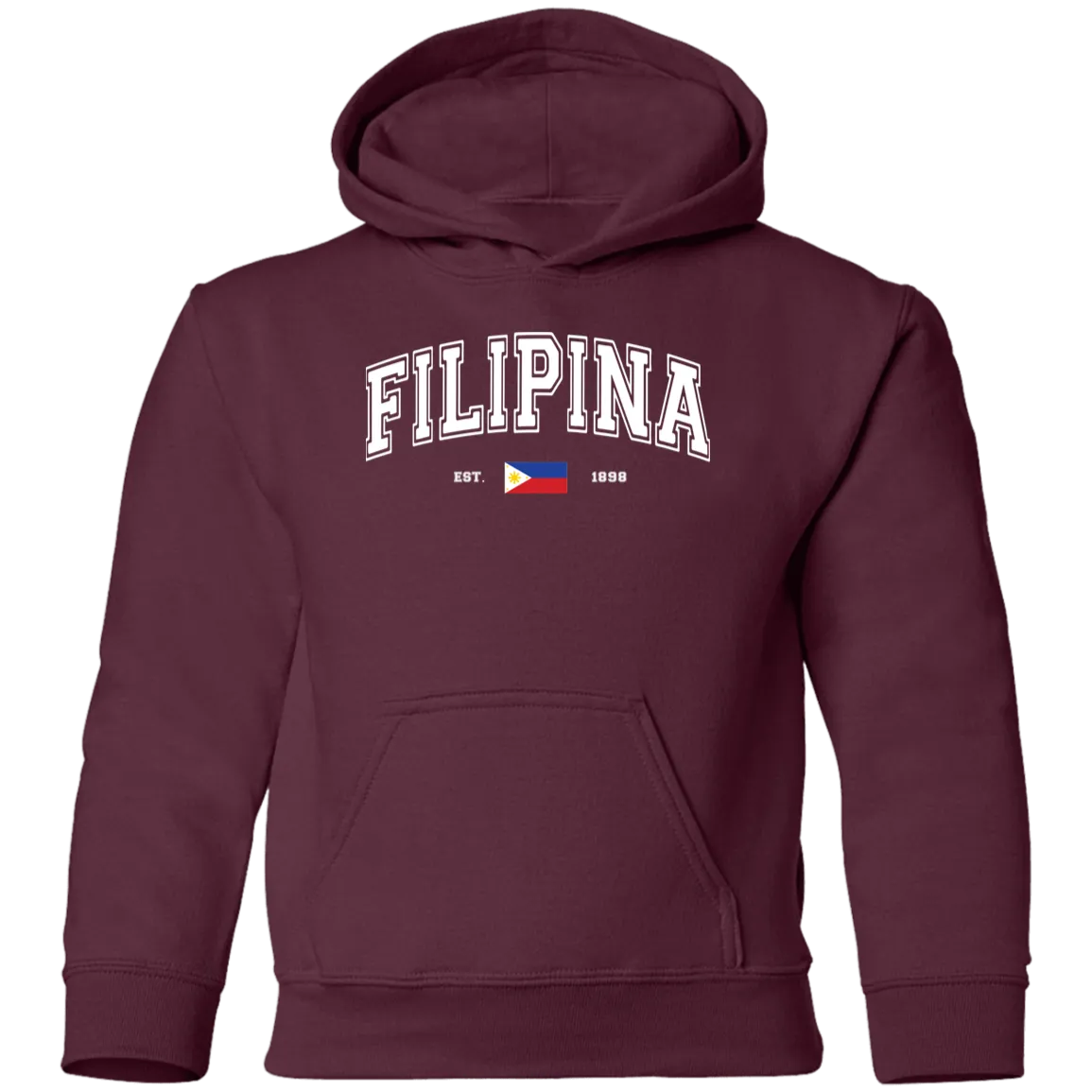Filipina Est 1898 Youth Pullover Hoodie