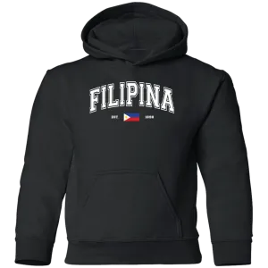 Filipina Est 1898 Youth Pullover Hoodie