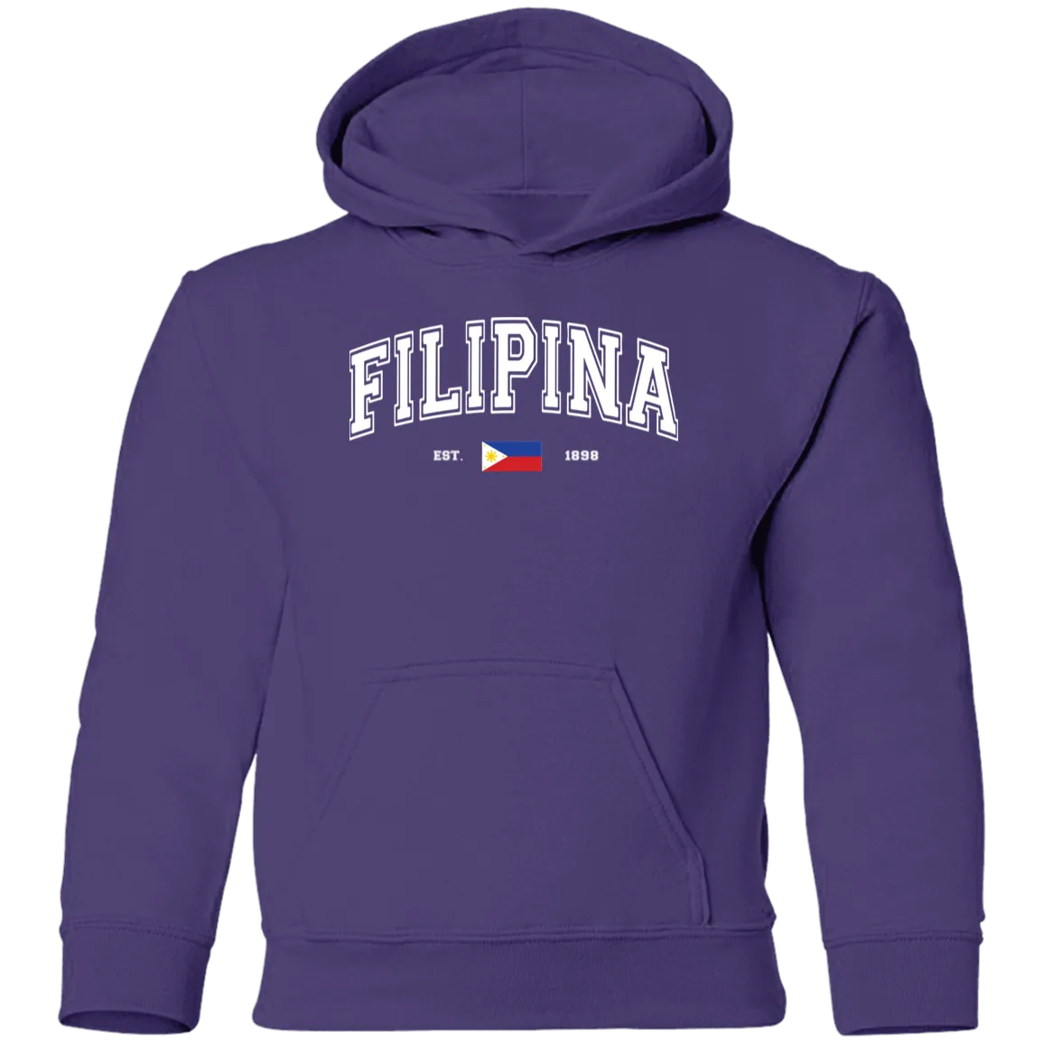 Filipina Est 1898 Youth Pullover Hoodie