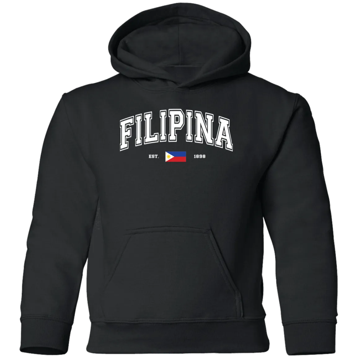 Filipina Est 1898 Youth Pullover Hoodie