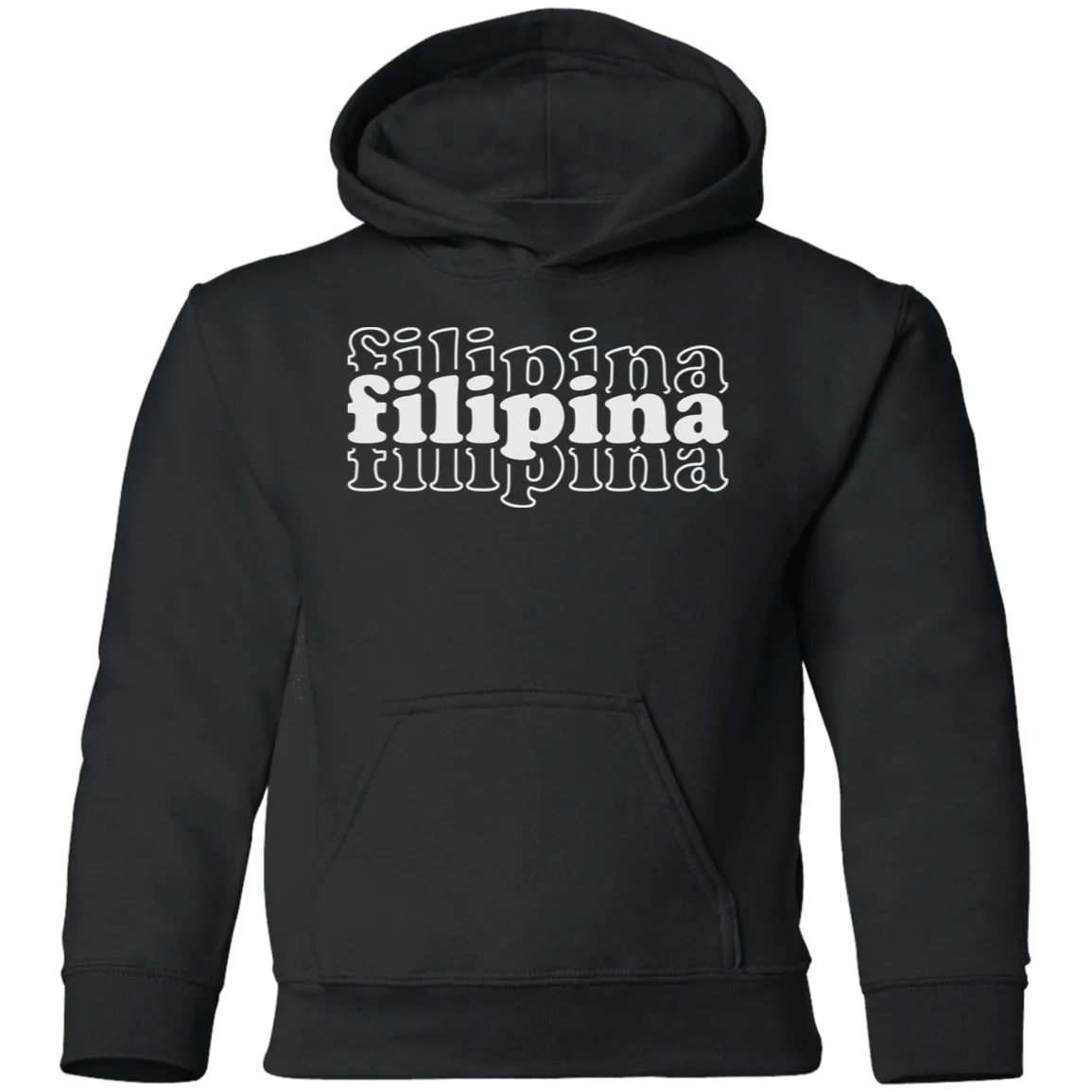 Filipina Triple Youth Pullover Hoodie