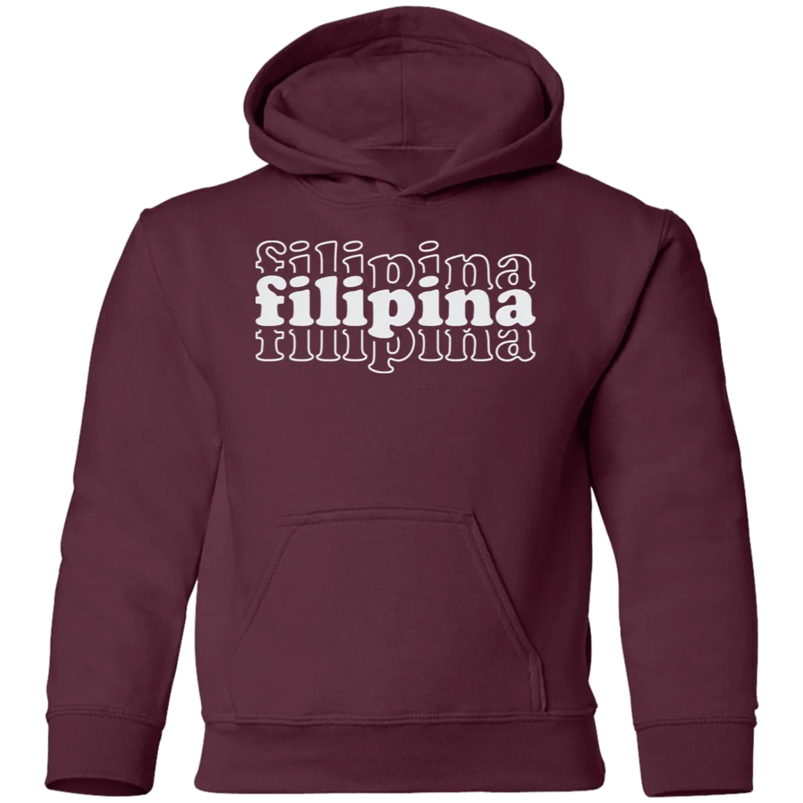 Filipina Triple Youth Pullover Hoodie