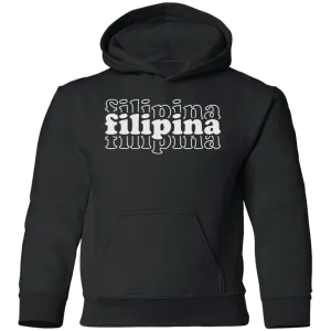 Filipina Triple Youth Pullover Hoodie