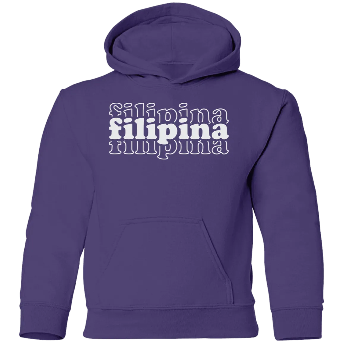 Filipina Triple Youth Pullover Hoodie