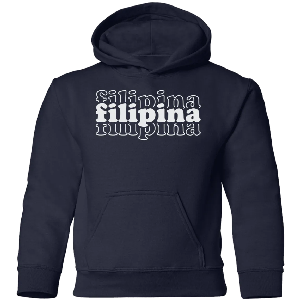 Filipina Triple Youth Pullover Hoodie