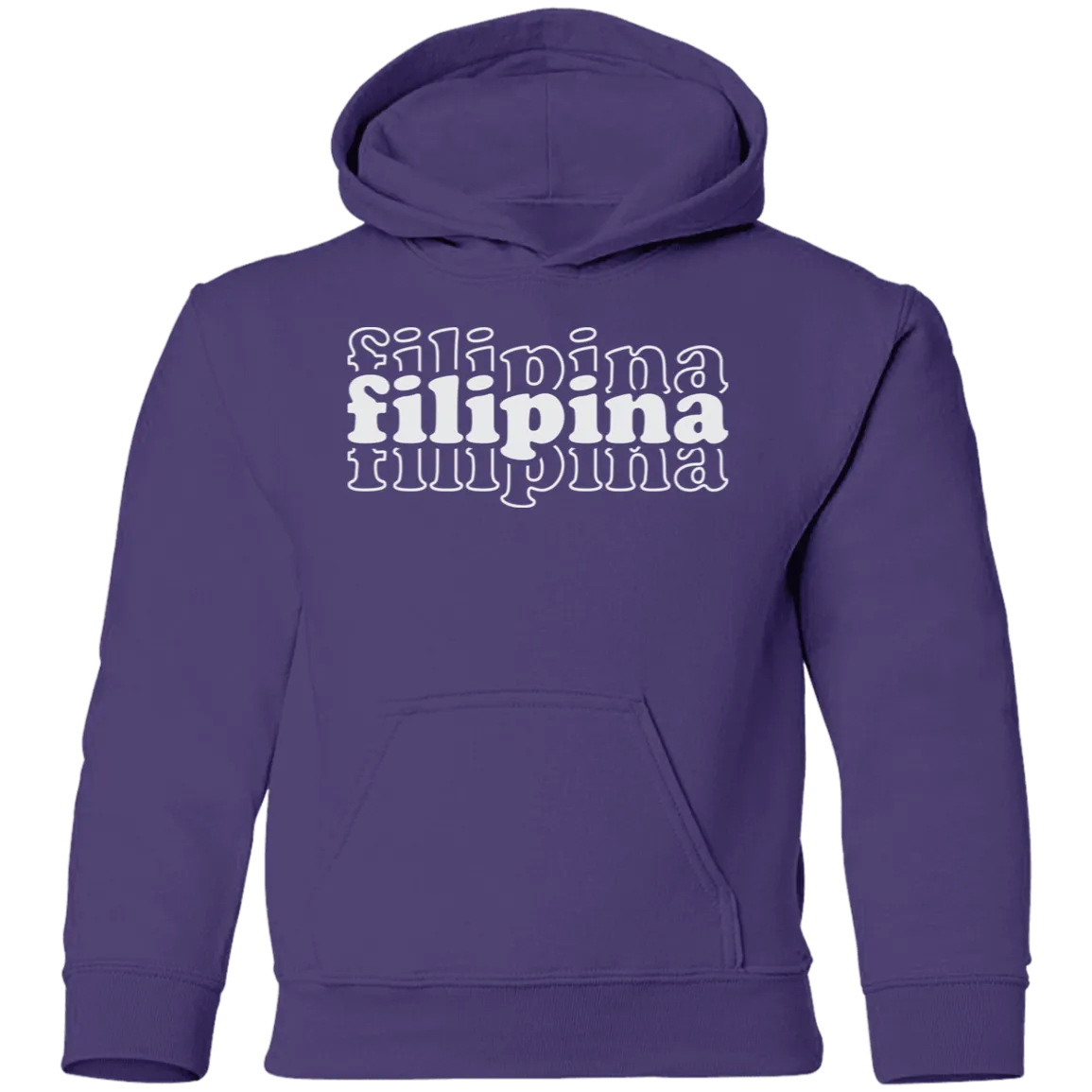 Filipina Triple Youth Pullover Hoodie