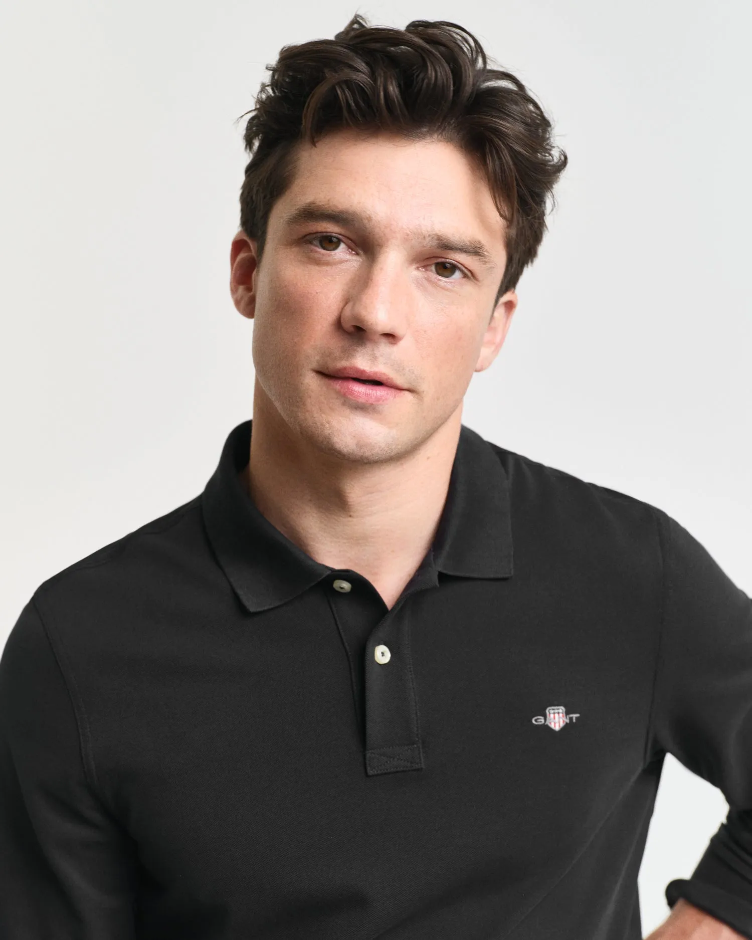 GANT Regular Shield Long Sleeve Pique Rugger