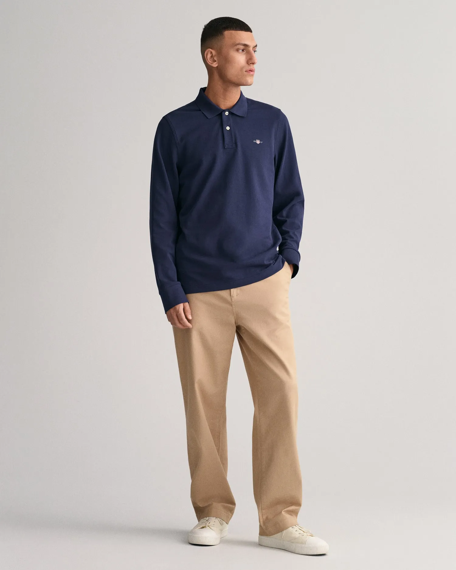 GANT Regular Shield Long Sleeve Pique Rugger