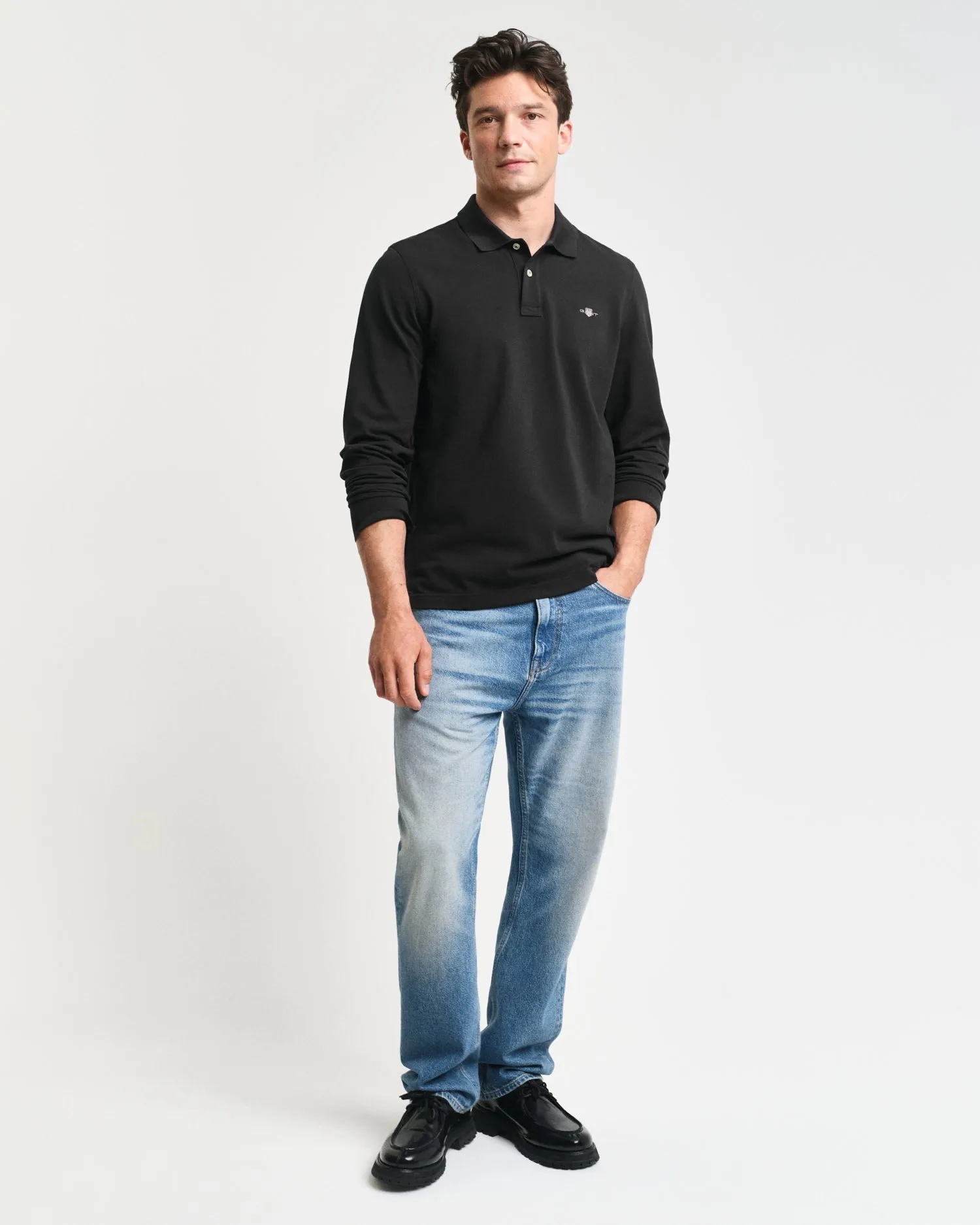 GANT Regular Shield Long Sleeve Pique Rugger