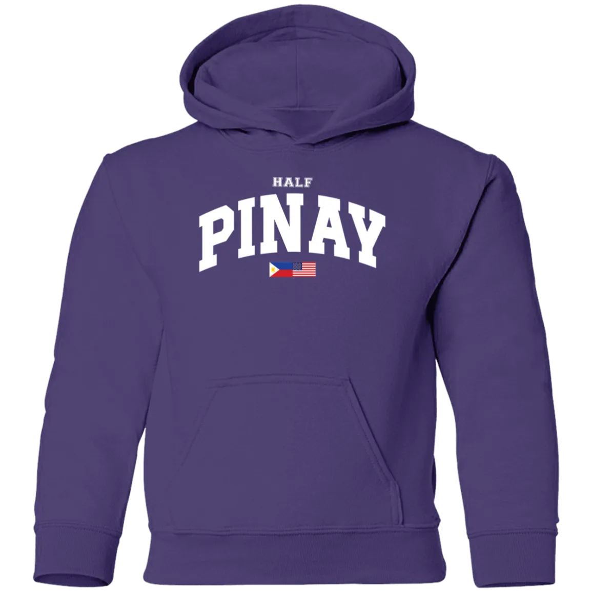 Half Pinay FILAM Flag Youth Pullover Hoodie