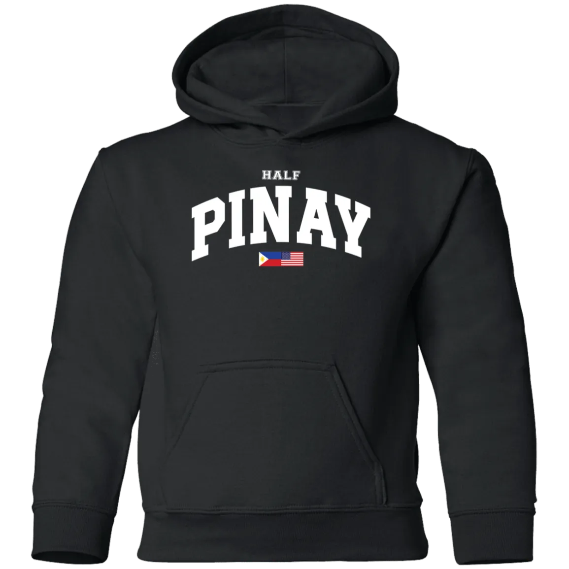 Half Pinay FILAM Flag Youth Pullover Hoodie