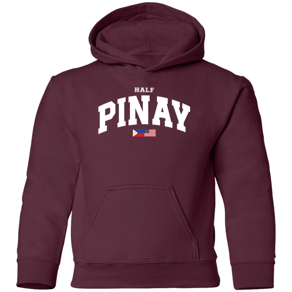 Half Pinay FILAM Flag Youth Pullover Hoodie