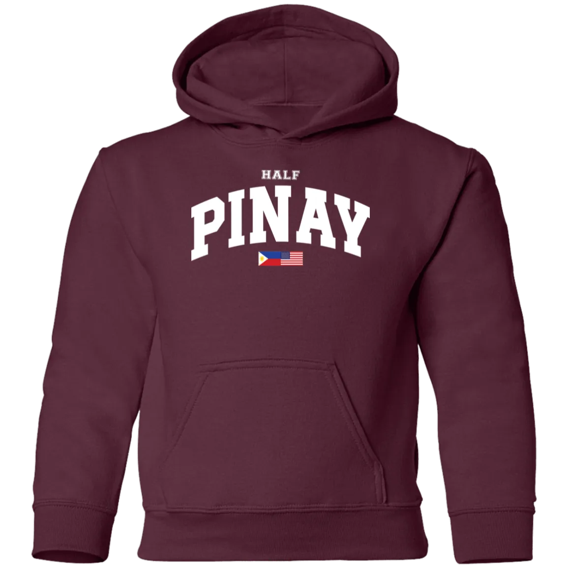 Half Pinay FILAM Flag Youth Pullover Hoodie
