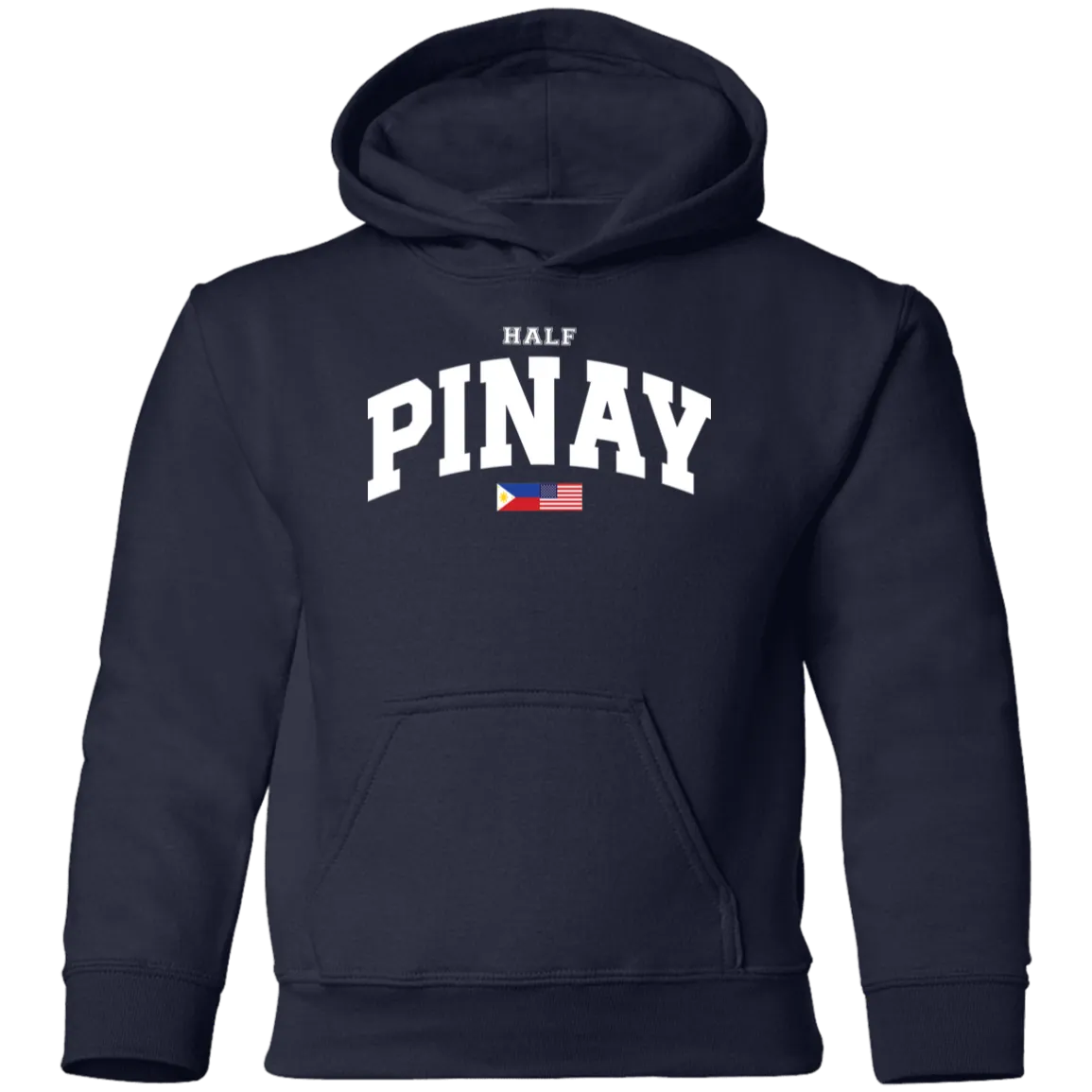Half Pinay FILAM Flag Youth Pullover Hoodie